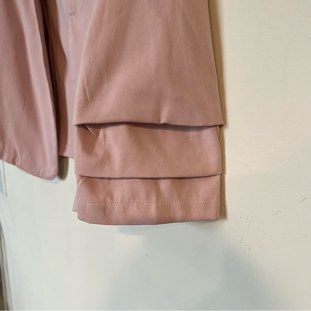 SHEIN Layer Detail Sleeve Open Front Blazer Size M - Picture 2 of 8